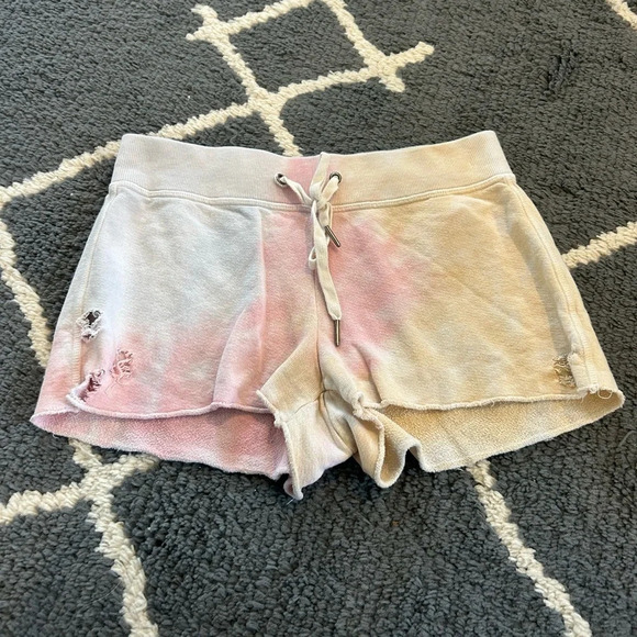 n:PHILANTHROPY Pants - n: PHILANTHROPY tie dye distressed shorts